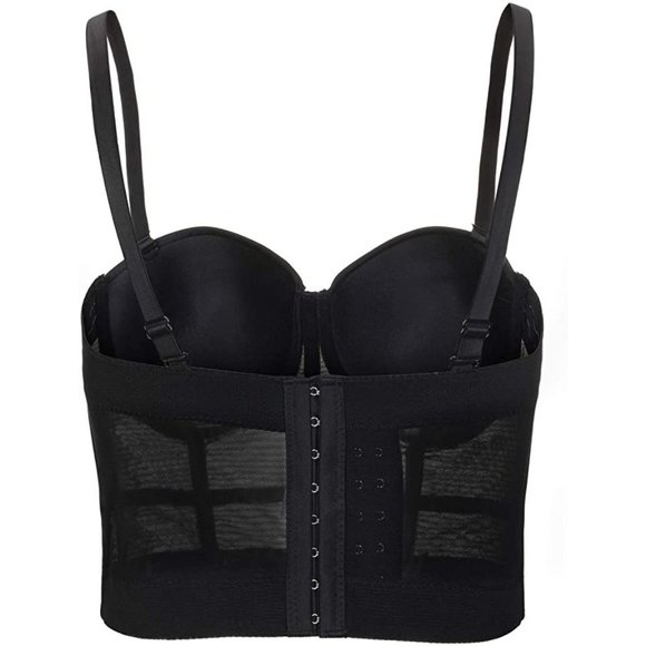 NEW Sparkling Bling Swarovski Crystal Rhinestone Bustier Bra Top + FREE … - Picture 10 of 14